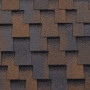 Битумная черепица BTM Shingle Dragon (зуб) Кофе-медь