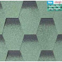 Битумная черепица BTM Shingle Rubin (сота) Зеленый