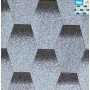 Битумная черепица BTM Shingle Rubin (сота) Серый