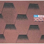 Битумная черепица BTM Shingle Rubin (сота) Красный